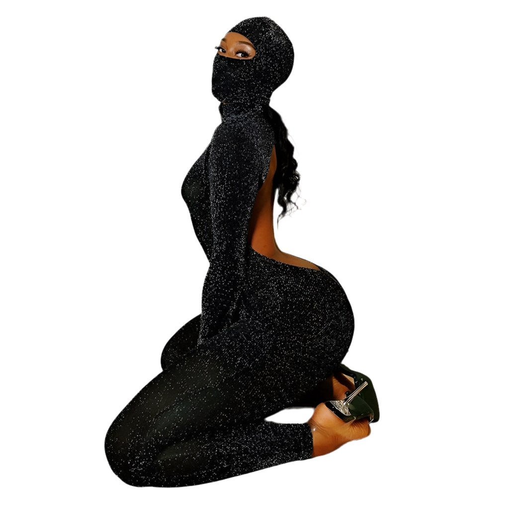 Exclusive Hooded Bodycon Jumpsuit