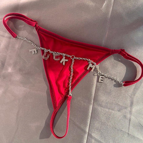 Custom Crystal Thong